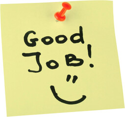 Sticky Note with Words 