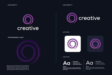 Letter O Logo Design, Modern Creative O Logo, Tech Logo, abstract vector
