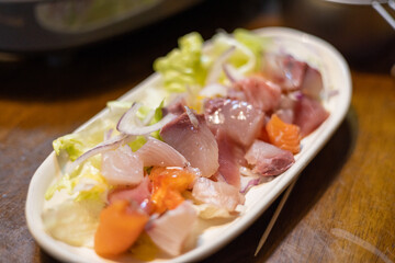 とても美味しい日本の一般家庭のカルパッチョ