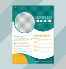 Business abstract vector template. Brochure design, cover modern layout, annual report, poster, flyer in A4 with colorful triangles, geometric shapes for tech, 