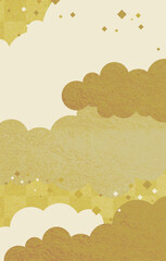 和雲 和 和風 和柄 和紙 金箔 背景 高級