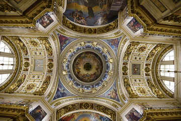 Fototapeta na wymiar Interior of Russian Church
