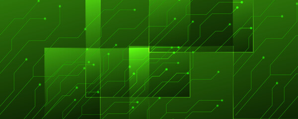 Geometric overlapping beautiful green background. Abstract geometric and square overlap layer pattern on green background.
