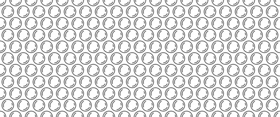outline bubble wrap seamless pattern