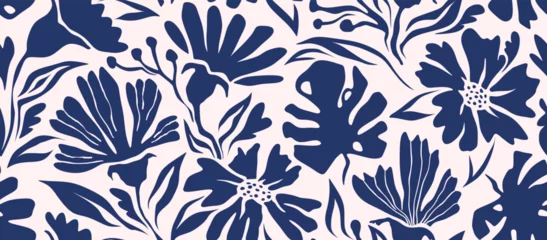 Fototapete Boho-Stil leaf pattern, leaves pattern, flower pattern, abstract pattern. vector illustration
