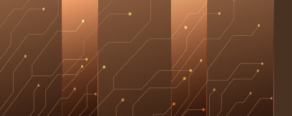 Square rectangle on bronze and brown background. Brown light moveing for overlay element. 3D illustration rendering.