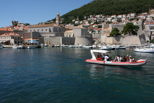 Le vieux port de Dubrovnik (Dalmatie, Balkans, Croatie)