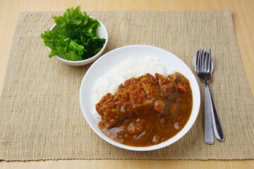 カツカレー　カレーライス