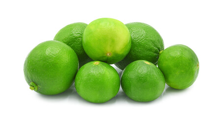 Whole lime isolated on transparent background. PNG
