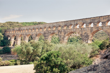 Obraz premium pont du gard aqueduct, France