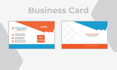 Double-sided creative business card design template.