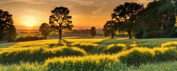 sunset in region