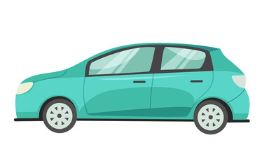 car vehicles transport in flat style 