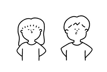 目をひく子どもたち