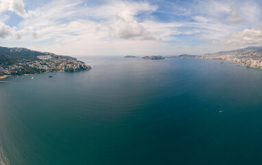 Beautiful view of the beach, aerial view of the sea.
