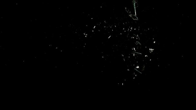 Super Slow Motion Shot of Real Glass Break