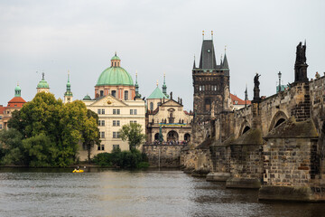 Historical building architecture vintage city stone bridge view