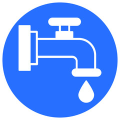 Fototapeta premium Kitchen faucet Vector Icon