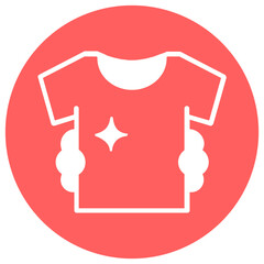 Cleaning clothes Vector Icon


