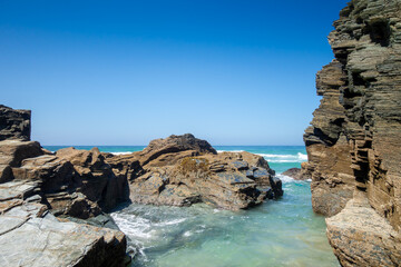 As Catedrais beach - Beach of the Cathedrals - Galicia, Spain