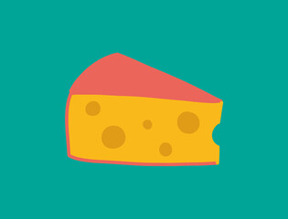 piece of gouda cheese