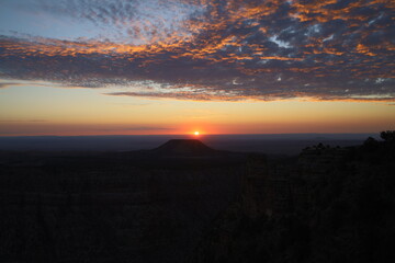 sunset over the grand canyon national park