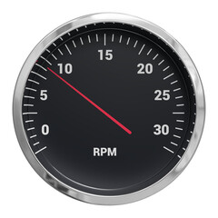 3D render of the speedometer of truck