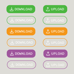 Download icon in trendy flat style isolated on background. Download icon page symbol for your web site design Download icon logo, app, UI. Download icon Vector illustration, EPS10.
