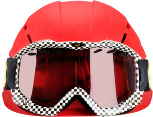 Climbing Helmet with Goggles - Isolated