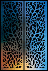 Decorative Screen Pattern with backdrop vector abstract brush stroke gradient blended design 
