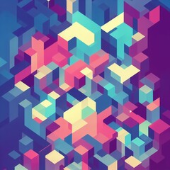Geometric Triangular Art for Modern Graphic Design Element.