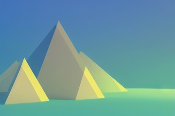 Light Triangular Art for Decorative Background in Creative Style.