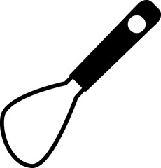 ゴムベラ・フライ返しのシンプルイラスト