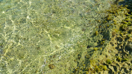Clear sea water near the coast of Mallorca