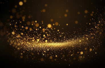 Fototapeta na wymiar Ornament bokeh glitters background, abstract shiny background with circles, modern overlay design with sparkling glints. gold background, glittering sparks with effect.Generative AI