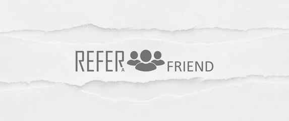 refer a friend sign 
