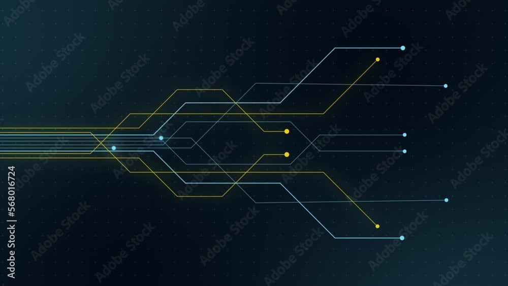 Poster Abstract digital dot line particle data background connecting technology concept.