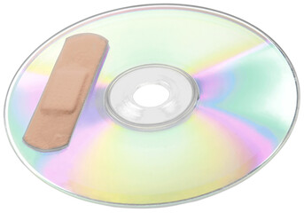 Plaster on CD Rom - Isolated