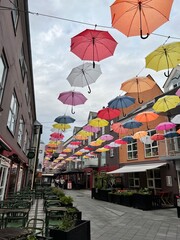 Fototapeta na wymiar Umbrella in the city