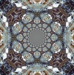 abstract circles flower pattern background