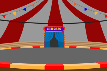Tent for circus show