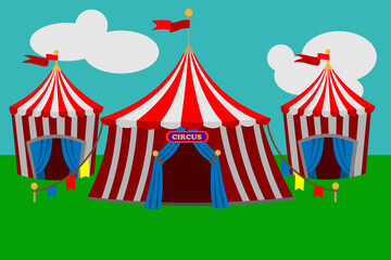 Tent for circus show