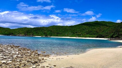 Fototapeta na wymiar 沖縄県慶良間諸島の阿嘉島のアグの浜