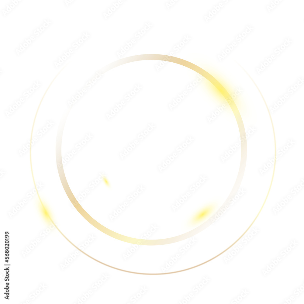 Poster abstract golden circle element