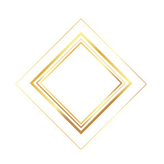 diagonal illustration of a golden frame