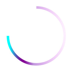 circle blue and purple neon light