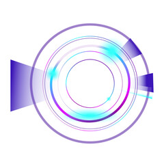 abstract modern round copy space