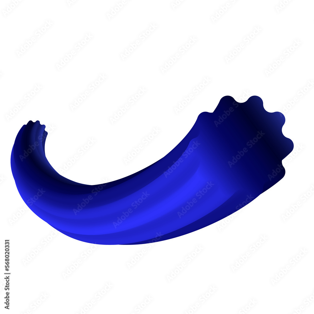 Poster fluid design element in blue gradient