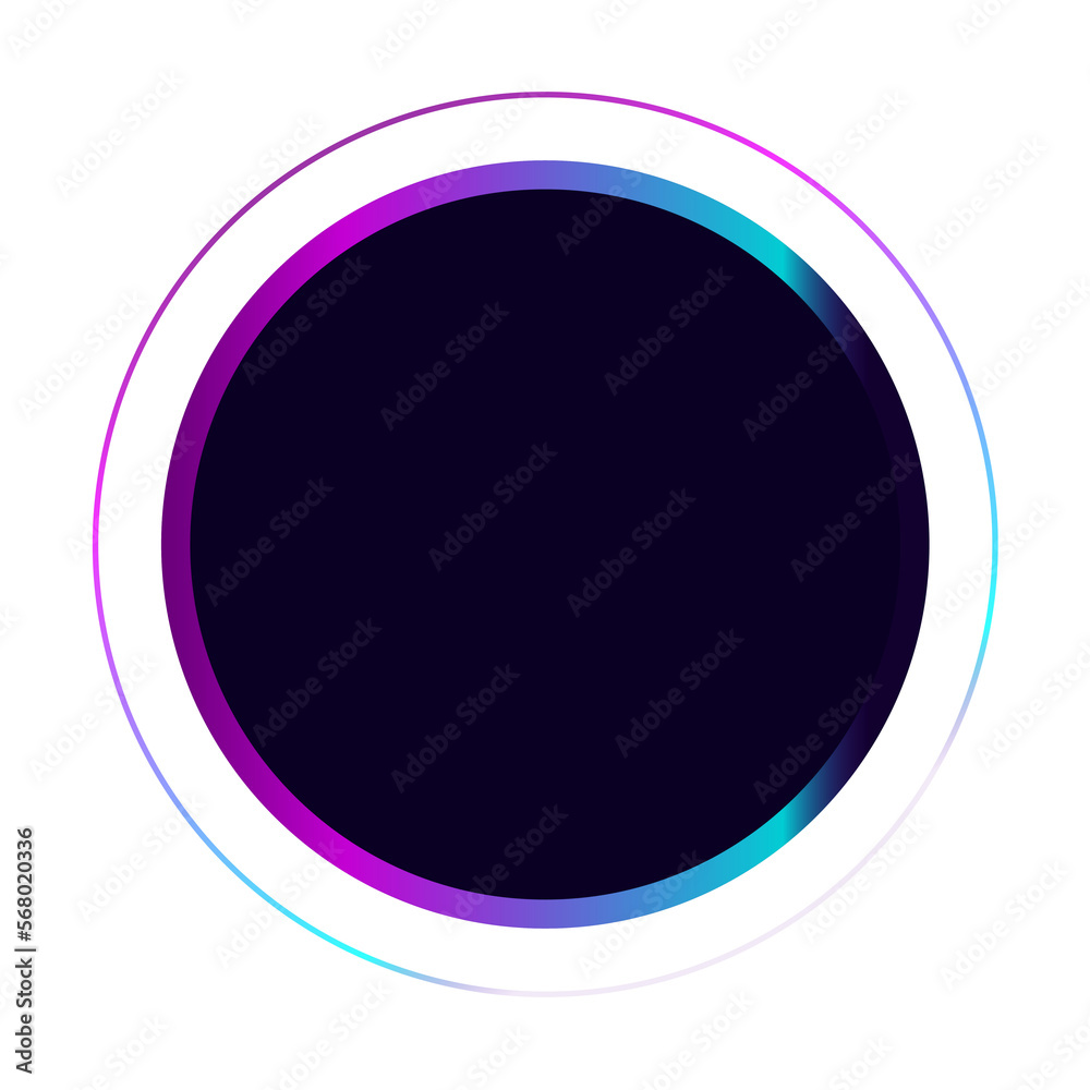 Aufkleber abstract round glossy button with gradient