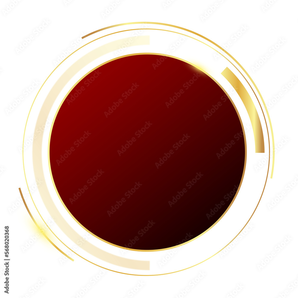Poster luxury round shape for copy space